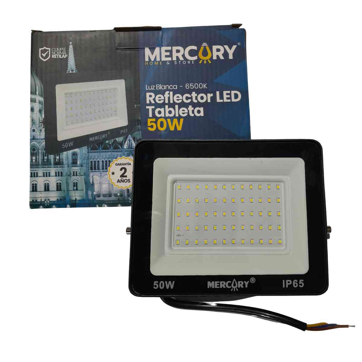 REFLECTOR LED 50W 6500K TABLETA MERCURY