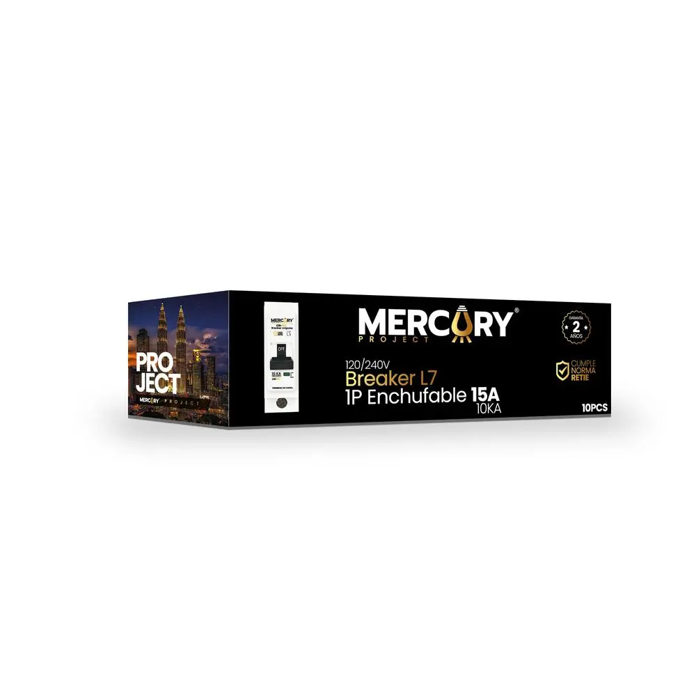 AUTOMATICO 1 X 15 ENCHUFABLE MERCURY