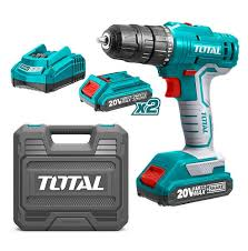 TALADRO INALAMBRICO 3/8" 12V INC 2 BATERIAS LITIO TOTAL